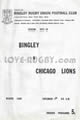 Bingley Chicago Lions 1973 memorabilia